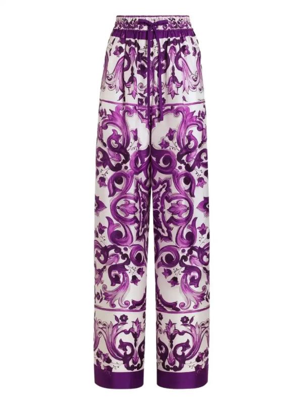 Dolce & Gabbana silk trousers | Browns Straight-Leg Pants