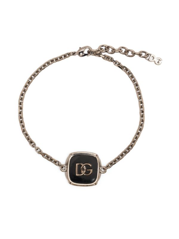 Dolce & Gabbana silver-tone DG bracelet | Browns Bracelets