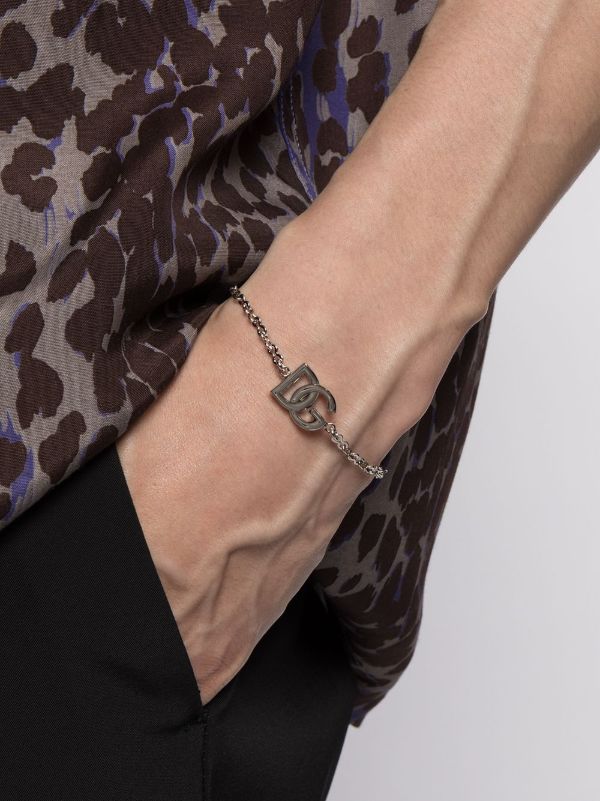 Dolce & Gabbana Silver-Tone Logo Chain Bracelet | Browns Bracelets