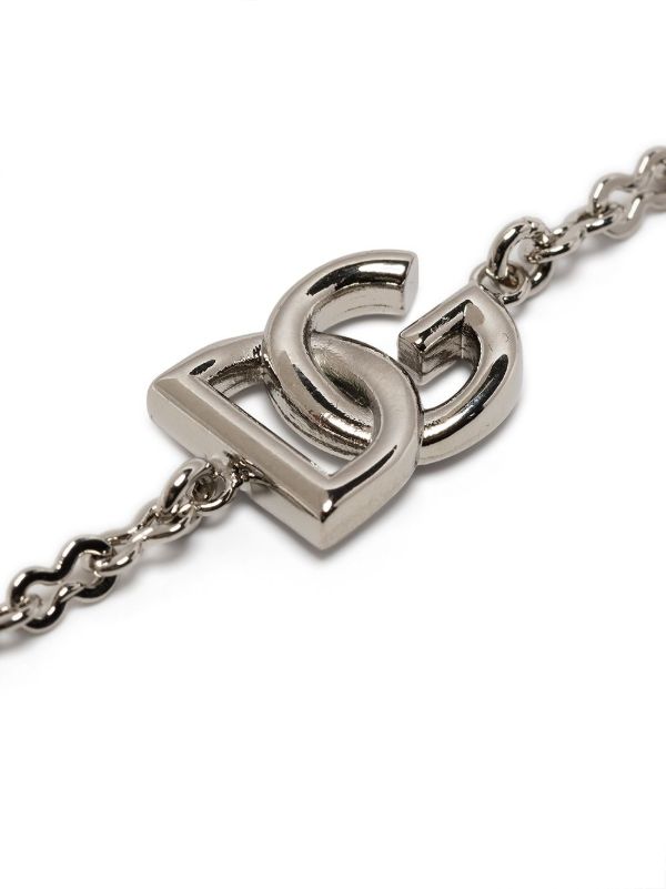 Dolce & Gabbana Silver-Tone Logo Chain Bracelet | Browns Bracelets