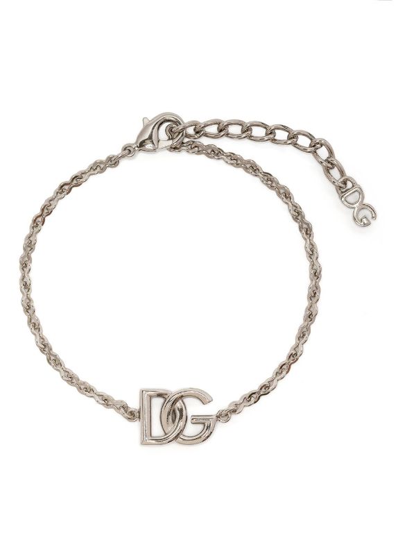 Dolce & Gabbana Silver-Tone Logo Chain Bracelet | Browns Bracelets