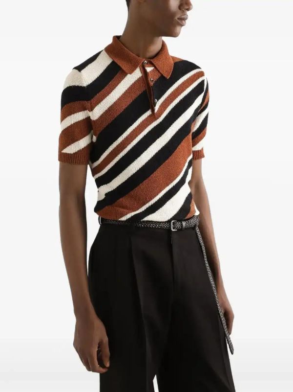 Dolce & Gabbana Striped Polo Shirt | Browns Polo Shirts