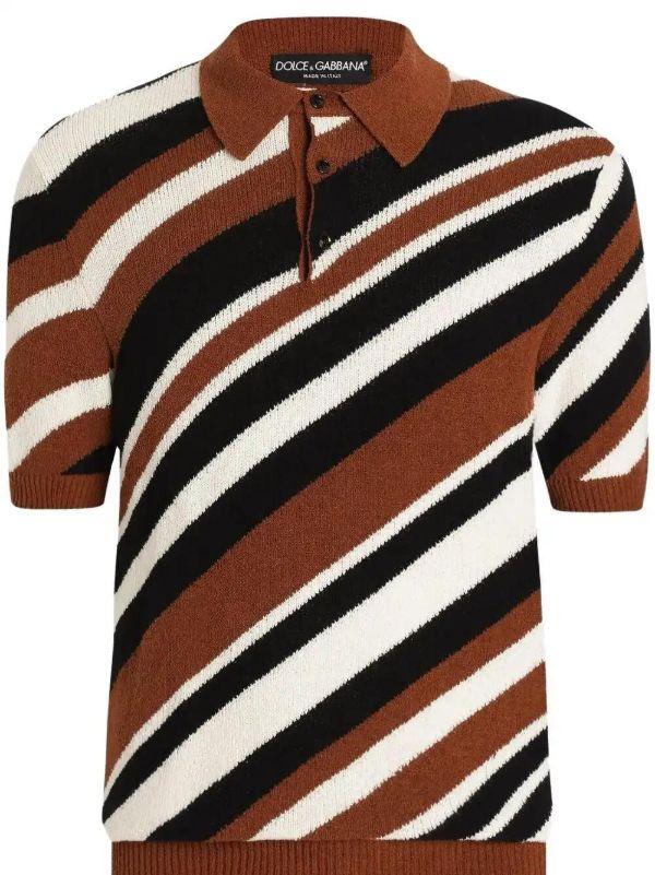 Dolce & Gabbana Striped Polo Shirt | Browns Polo Shirts