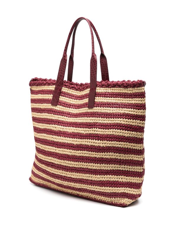 Dolce & Gabbana Striped Raffia Tote Bag | Browns Tote Bags