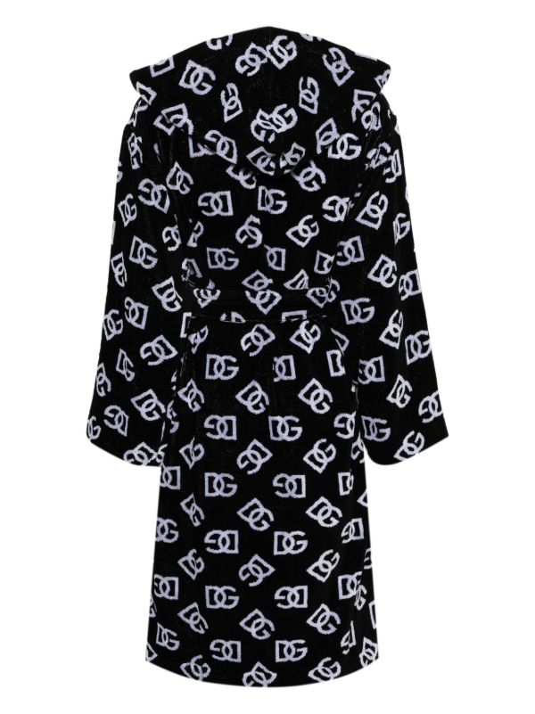 Dolce & Gabbana Terry Jacquard Cotton Bath Robe | Browns Dressing Gowns & Robes