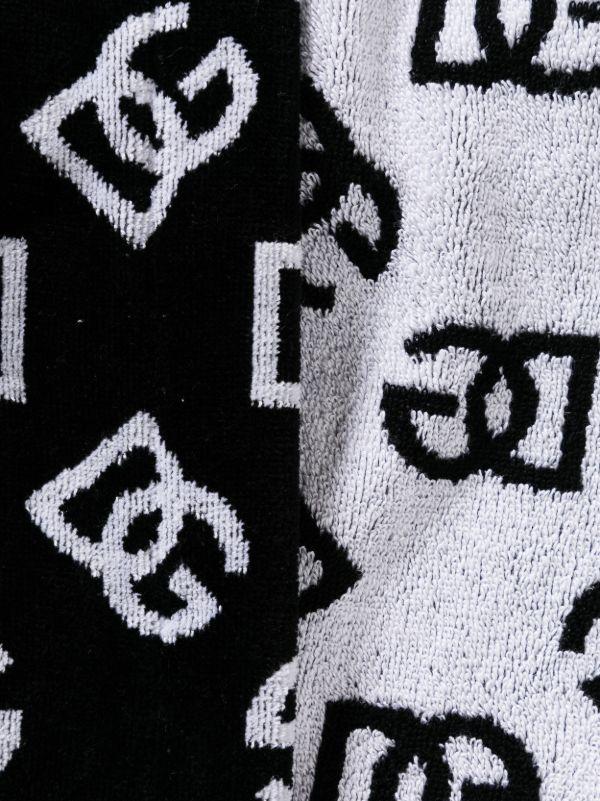Dolce & Gabbana Terry Jacquard Cotton Bath Robe | Browns Dressing Gowns & Robes