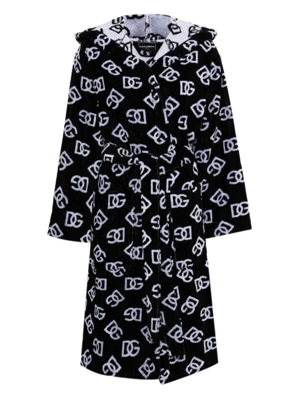 Dolce & Gabbana Terry Jacquard Cotton Bath Robe | Browns Dressing Gowns & Robes