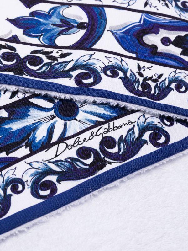 Dolce & Gabbana White Cotton Terry Towel Set | Browns Towels