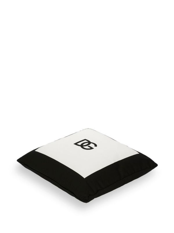 Dolce & Gabbana White DG Logo Cushion | Browns Pillowcases