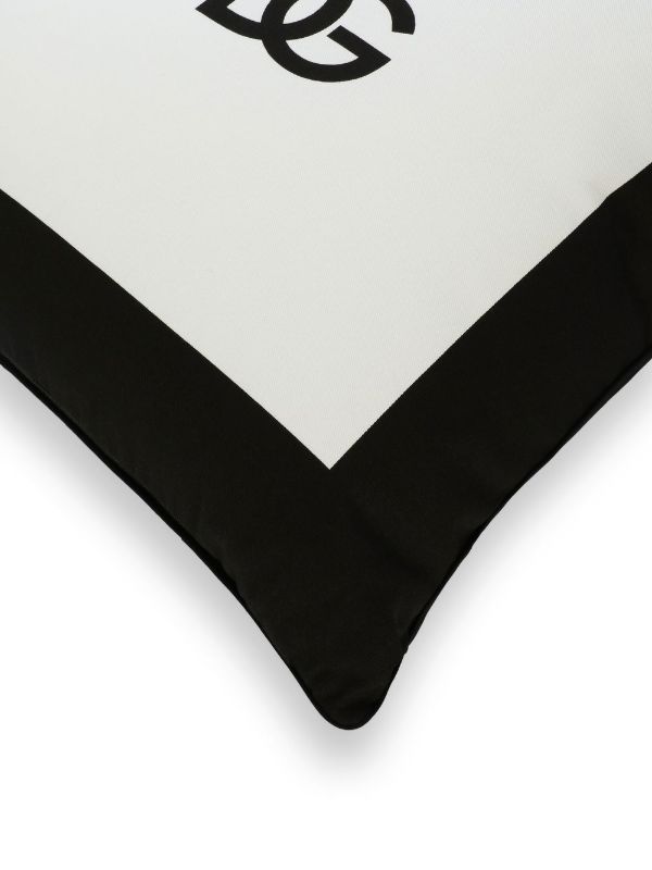 Dolce & Gabbana White DG Logo Cushion | Browns Pillowcases
