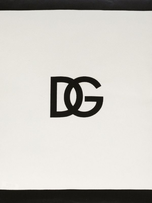 Dolce & Gabbana White DG Logo Cushion | Browns Pillowcases