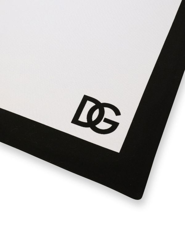 Dolce & Gabbana White DG Logo Print Placemat | Browns Table Linen