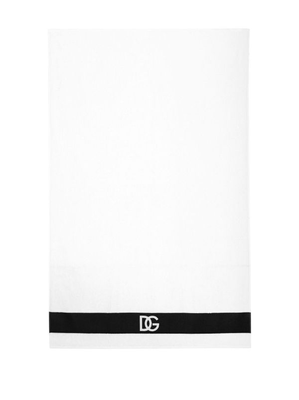 Dolce & Gabbana White DG Logo Towel Set | Browns Towels