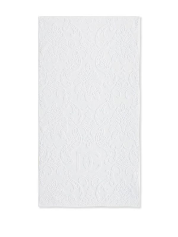 Dolce & Gabbana White DG Logo Towel Set | Browns Towels