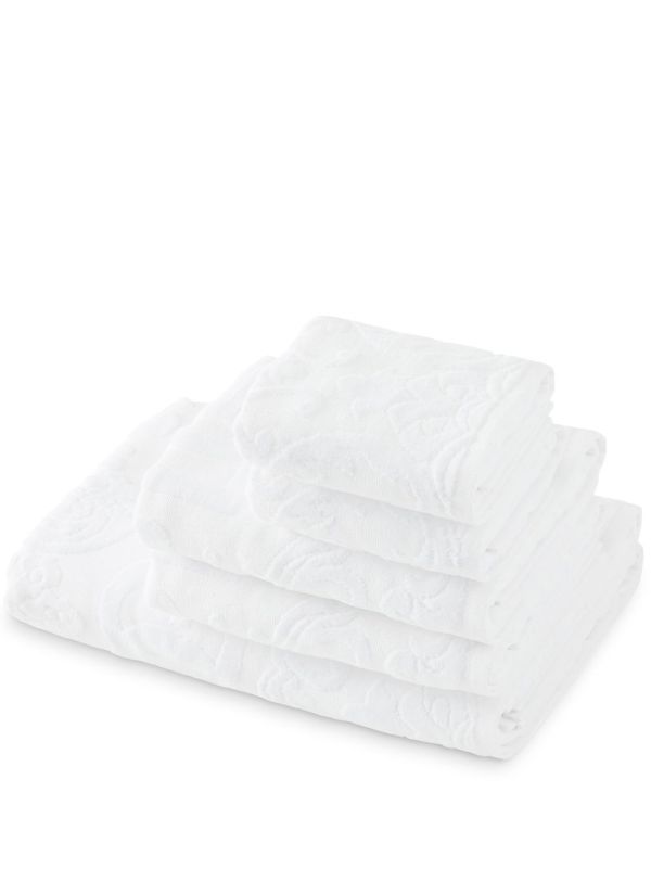Dolce & Gabbana White DG Logo Towel Set | Browns Towels