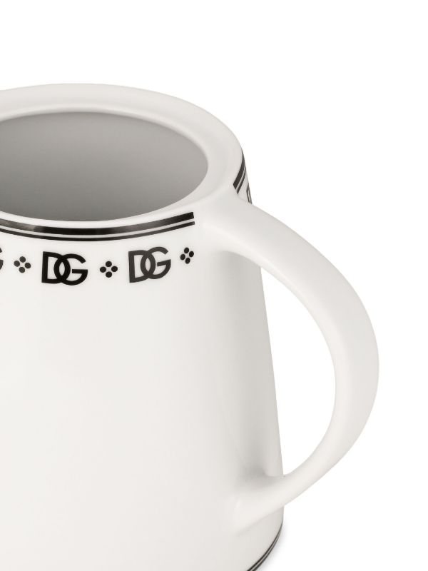 Dolce & Gabbana White DG Teapot | Browns Cups & Tea Sets