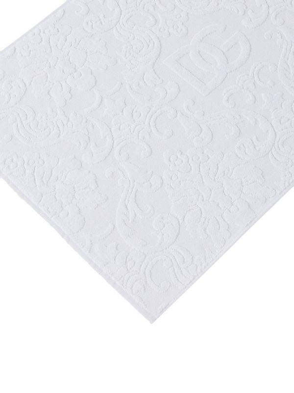 Dolce & Gabbana White Logo Jacquard Bath Mat | Browns Towels