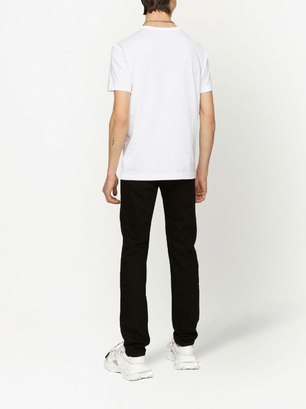 Dolce & Gabbana White Logo Plaque T-shirt | Browns T-Shirts