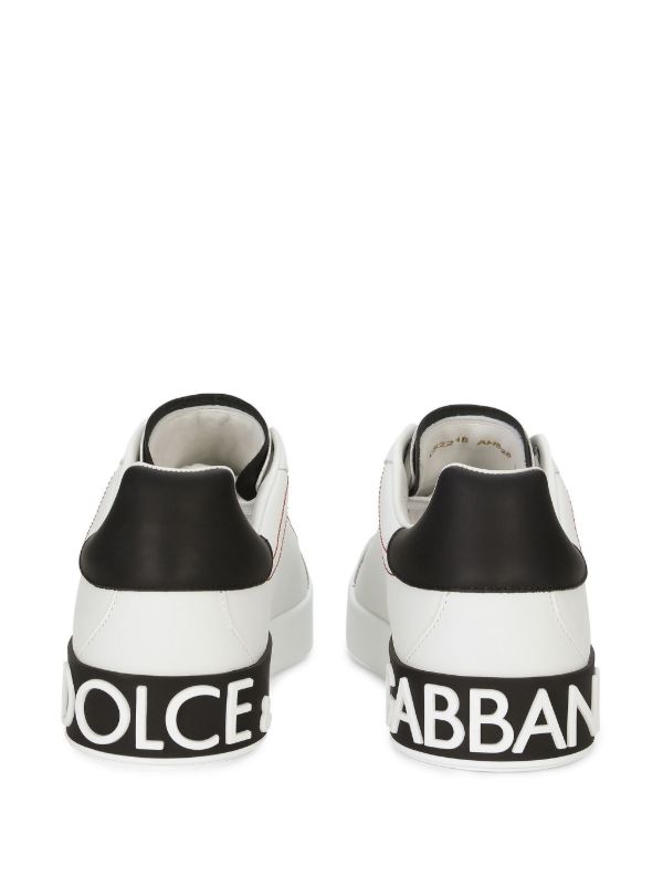 Dolce & Gabbana White Portofino Leather Sneakers | Browns Low-Tops