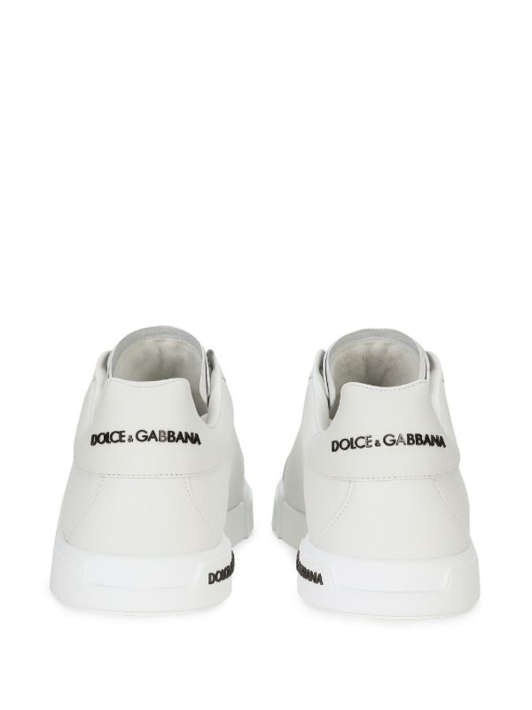 Dolce & Gabbana White Portofino Leather Sneakers | Browns Low-Tops