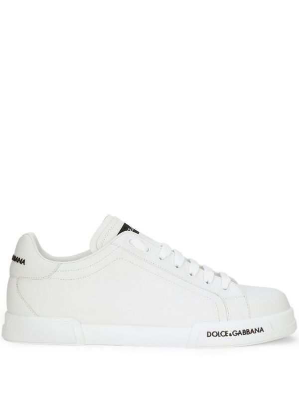 Dolce & Gabbana White Portofino leather sneakers | Browns Low-Tops