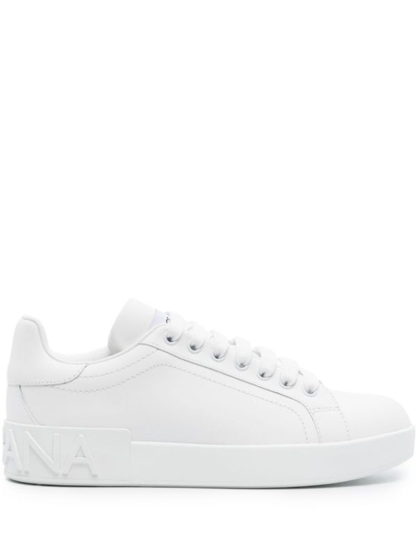 Dolce & Gabbana white Portofino leather sneakers | Browns Sneakers