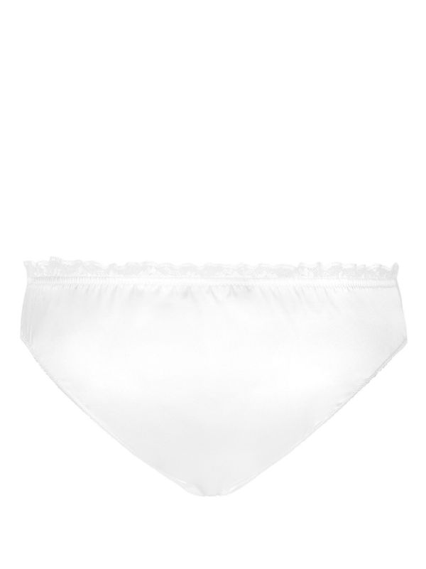 Dolce & Gabbana White Ruffled Trim Briefs | Browns Panties