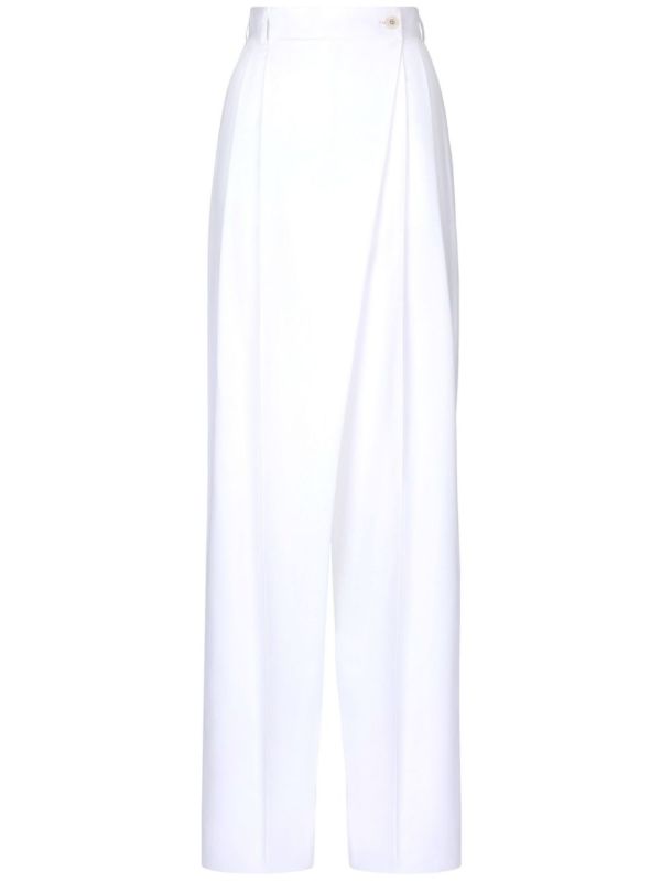 Dolce & Gabbana Wide-Leg Cotton Trousers | Browns Wide-Leg Pants