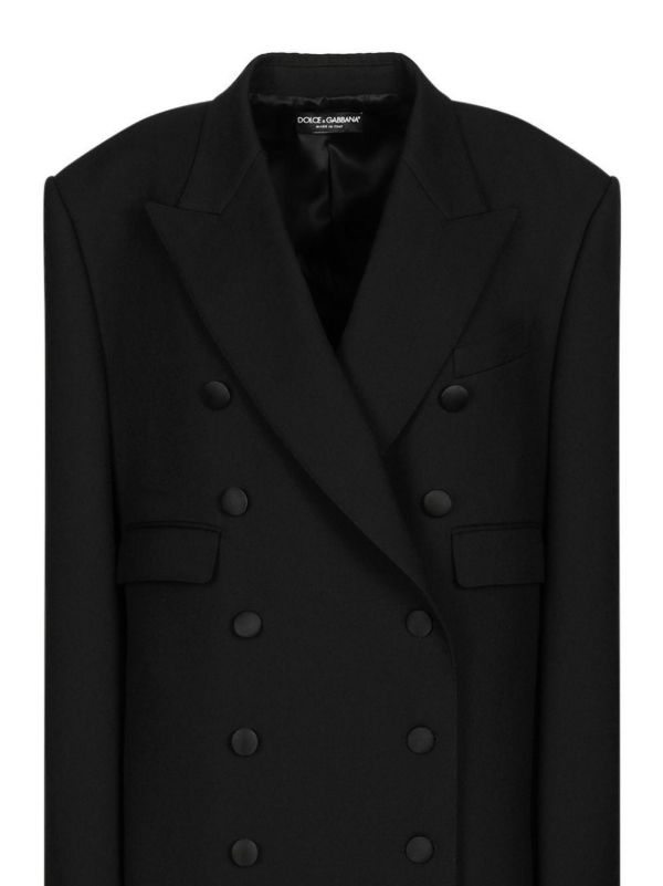 Dolce & Gabbana Wool Gabardine Double-Breasted Coat | Browns Double Breasted & Peacoats