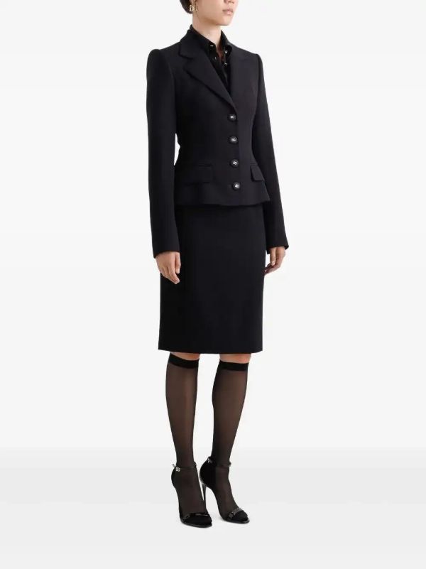 Dolce & Gabbana Wool Midi Pencil Skirt | Browns Pencil Skirts
