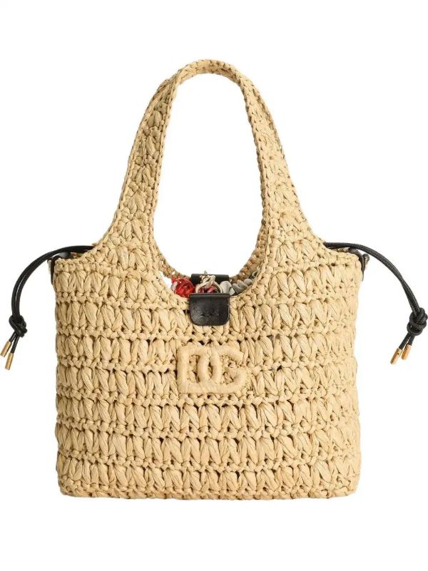 Dolce & Gabbana woven-raffia tote bag | Browns Tote Bags
