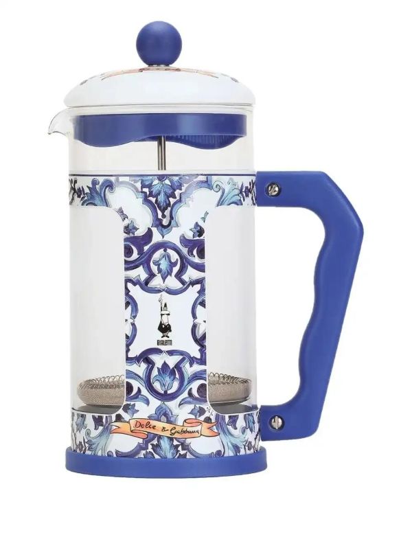 Dolce & Gabbana x Bialetti Carretto-print French coffee press | Browns Kitchen Accessories
