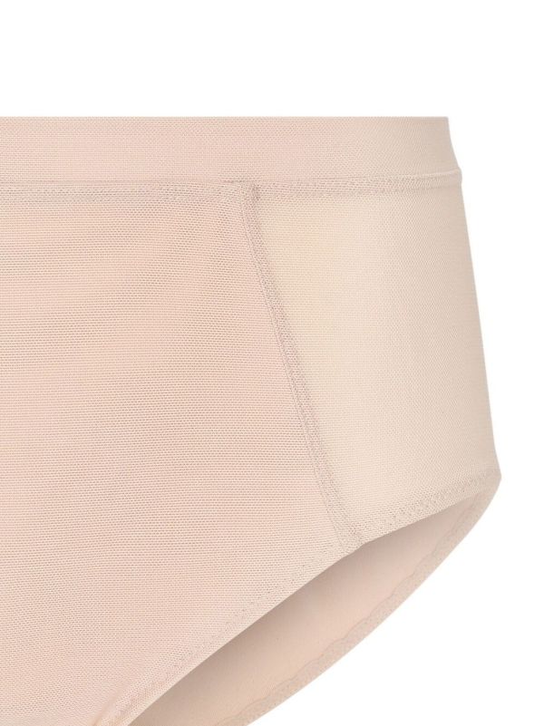 Dolce & Gabbana X Kim Kardashian Neutral Mid-Rise Mesh Briefs | Browns Panties