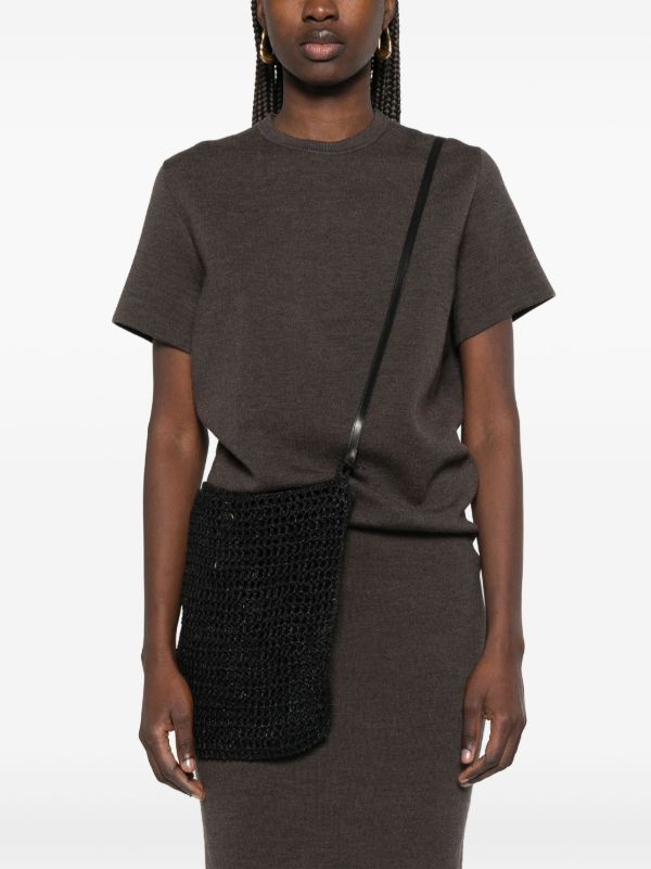 DRAGON DIFFUSION Black Interwoven Shoulder Bag | Browns Shoulder Bags