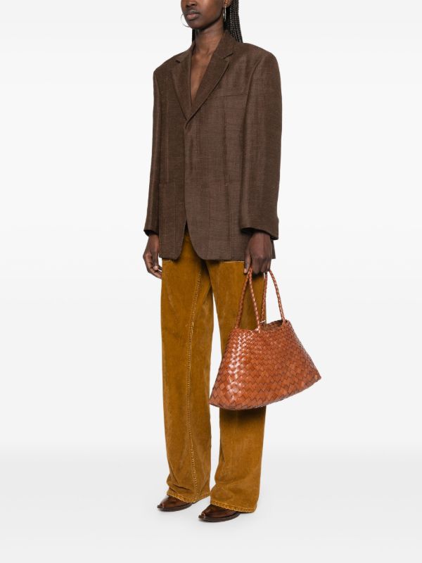 DRAGON DIFFUSION Brown Santa Croce Tote Bag | Browns Tote Bags