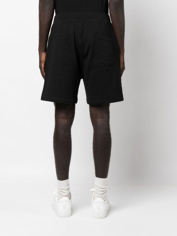 DSQUARED2 Black Logo Print Track Shorts | Browns Track & Running Shorts