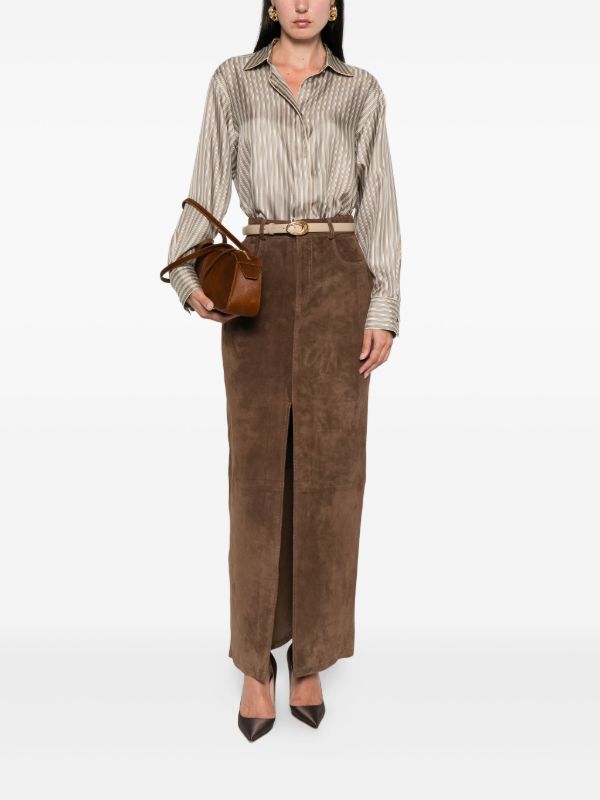 Ducie Chicago Suede Maxi Skirt | Browns High-Waisted Skirts