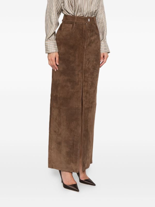Ducie Chicago Suede Maxi Skirt | Browns High-Waisted Skirts
