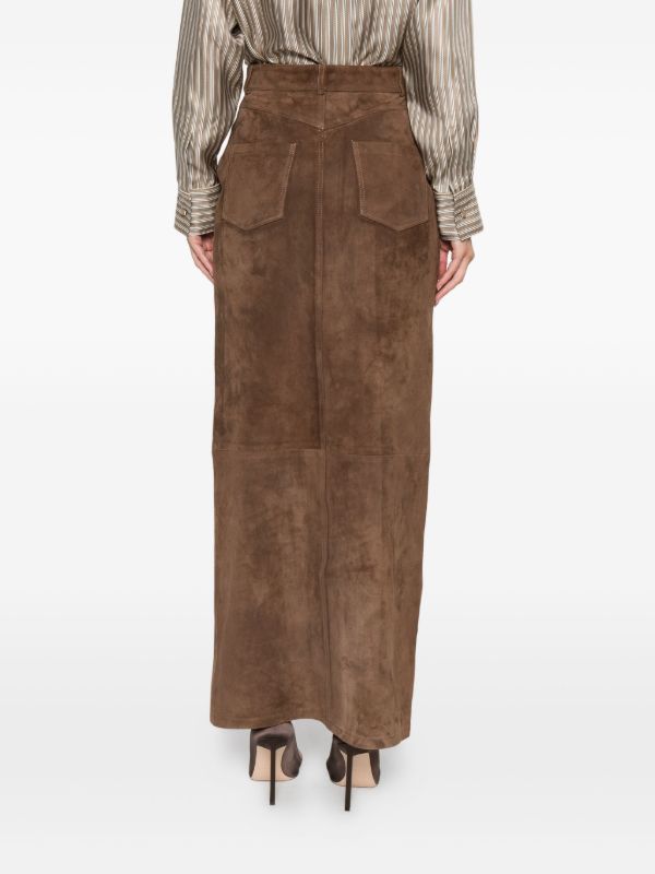 Ducie Chicago Suede Maxi Skirt | Browns High-Waisted Skirts