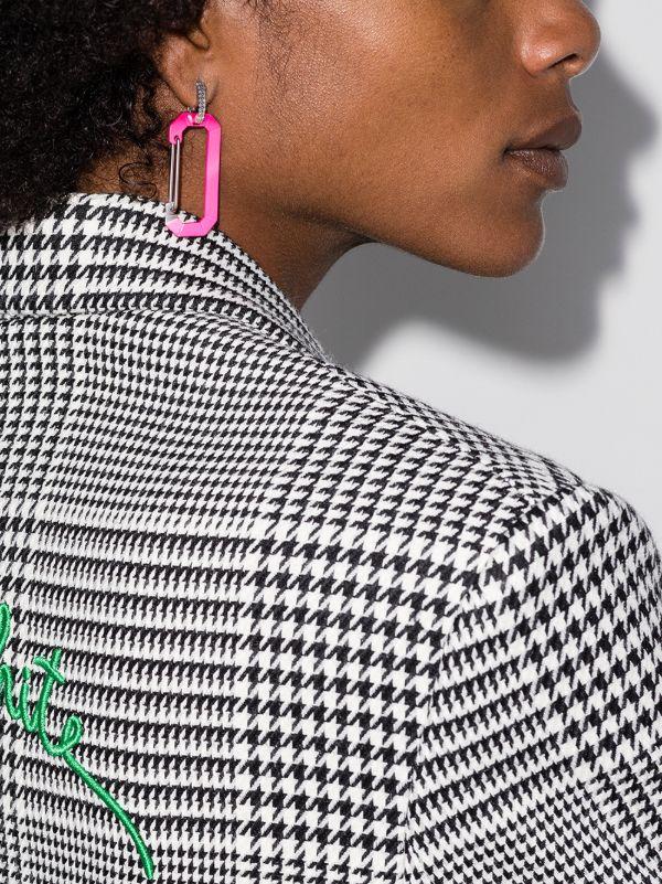 EÉRA 18K White Gold And Pink Chiara Large Diamond Earring | Browns Fine Earrings