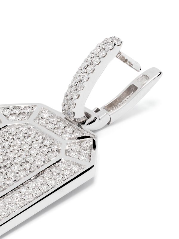 EÉRA 18K White Gold Big Tokyo Diamond Single Drop Earring | Browns Fine Earrings