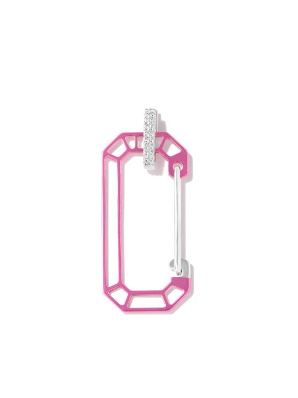 EÉRA 18K white gold Chiara Big diamond single drop earring | Browns Fine Earrings