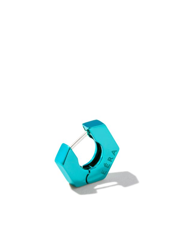 EÉRA 18K white gold Dado mini single hoop earring | Browns Earrings