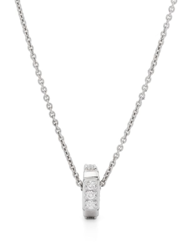 EÉRA 18K white gold Hug diamond necklace | Browns Fine Necklaces