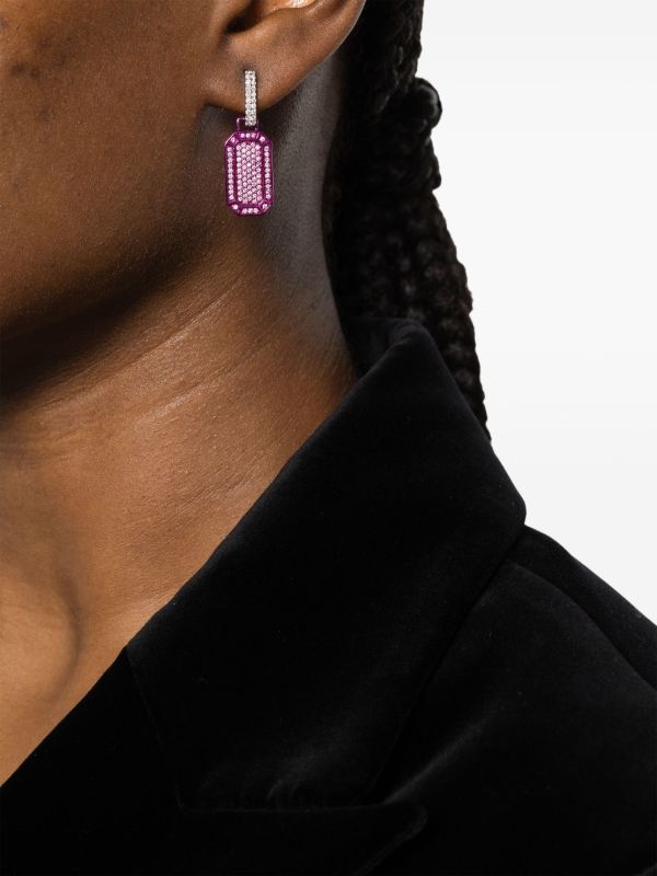 EÉRA 18K White Gold Small Tokyo Diamond Single Drop Earring | Browns Fine Earrings