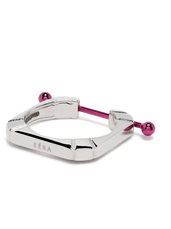 EÉRA 18K White Gold Square Hug Ring | Browns Fine Rings