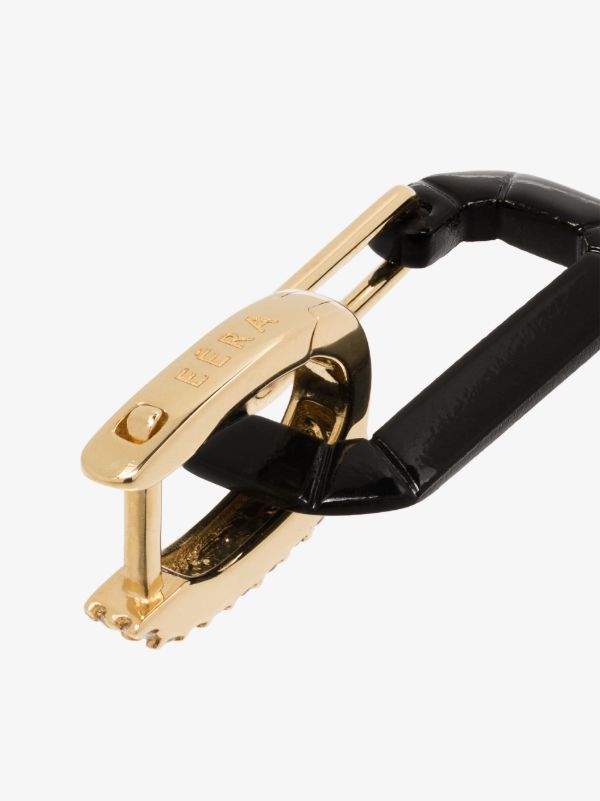 EÉRA 18K Yellow Gold And Black Chiara Small Diamond Earring | Browns Fine Earrings