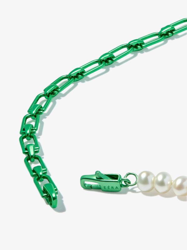 EÉRA Sterling Silver Pearl Chain Necklace | Browns Necklaces