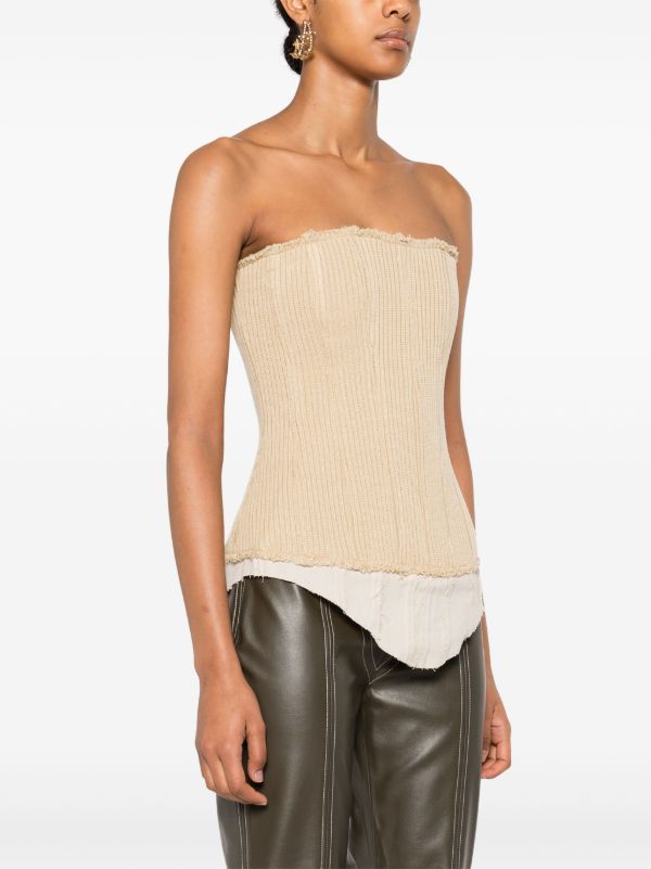 Elena Velez Knitted Corset Top | Browns Knitted Tops