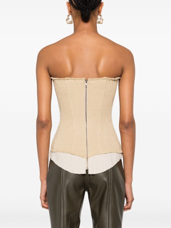 Elena Velez Knitted Corset Top | Browns Knitted Tops